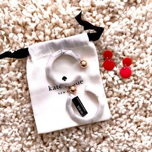 Two pairs of earrings (J Crew & Banana)
